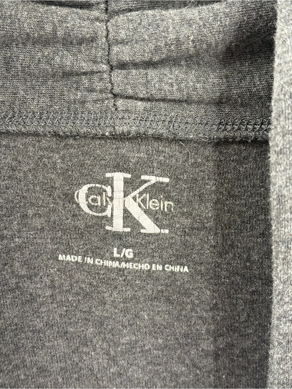 Calvin‎ Klein Gray Tie-Front Draped Cardigan Sweater Lounge Size L